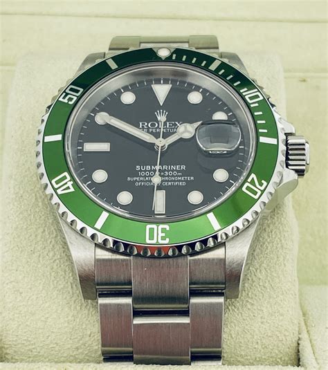 rolex submariner grüne lünette grünes zifferblatt|Rolex Submariner grün kaufen.